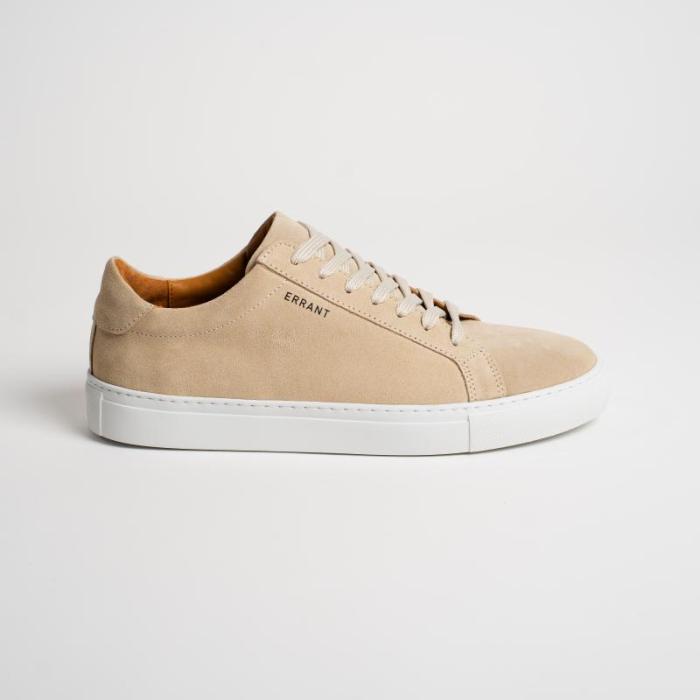 Essentiel Sneaker i Beige - Ruskind til Herre