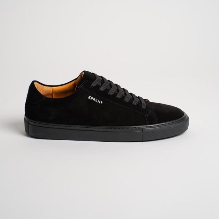 Essential Sneaker i Sort Suede - Unik Herresko