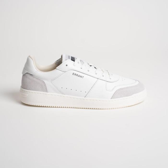 Hvide Læder Sneakers med Detaljer fra Errant