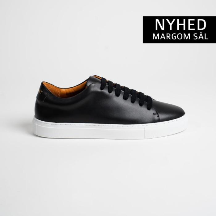 Essential Sorte Læder Sneakers til Mænd - Kvalitet & Stil