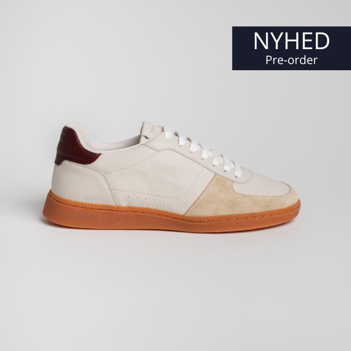 Retro Sneaker Beige Light Gum Sko Læder Størrelse 44 fra Errant