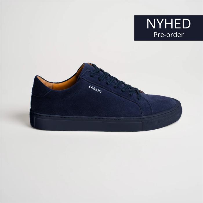 Essential Sneaker All Navy Suede Sko Ruskind Størrelse 47 fra Errant
