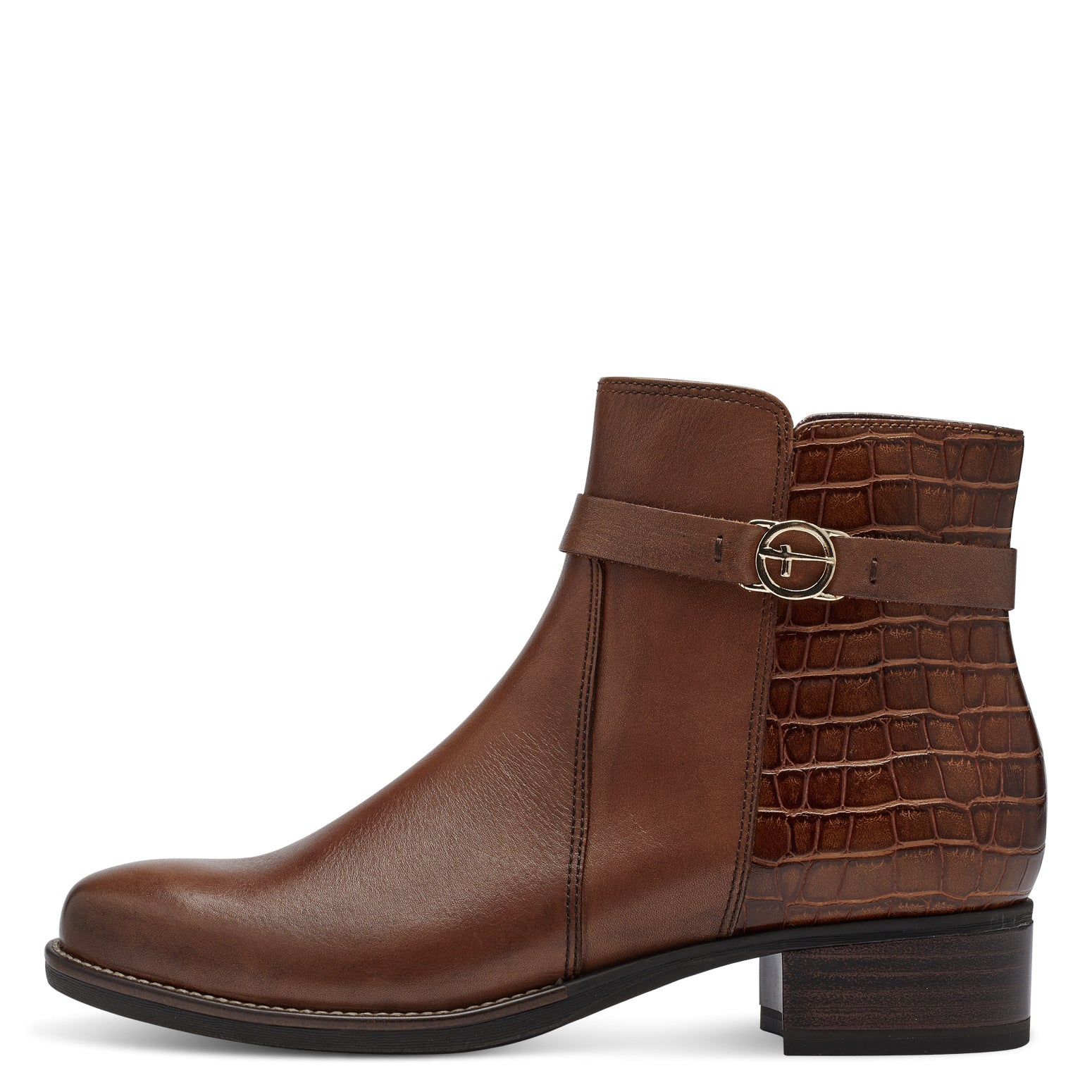 Tamaris Ankelstøvle 52 0833 i Cognac - Elegant og Klassisk