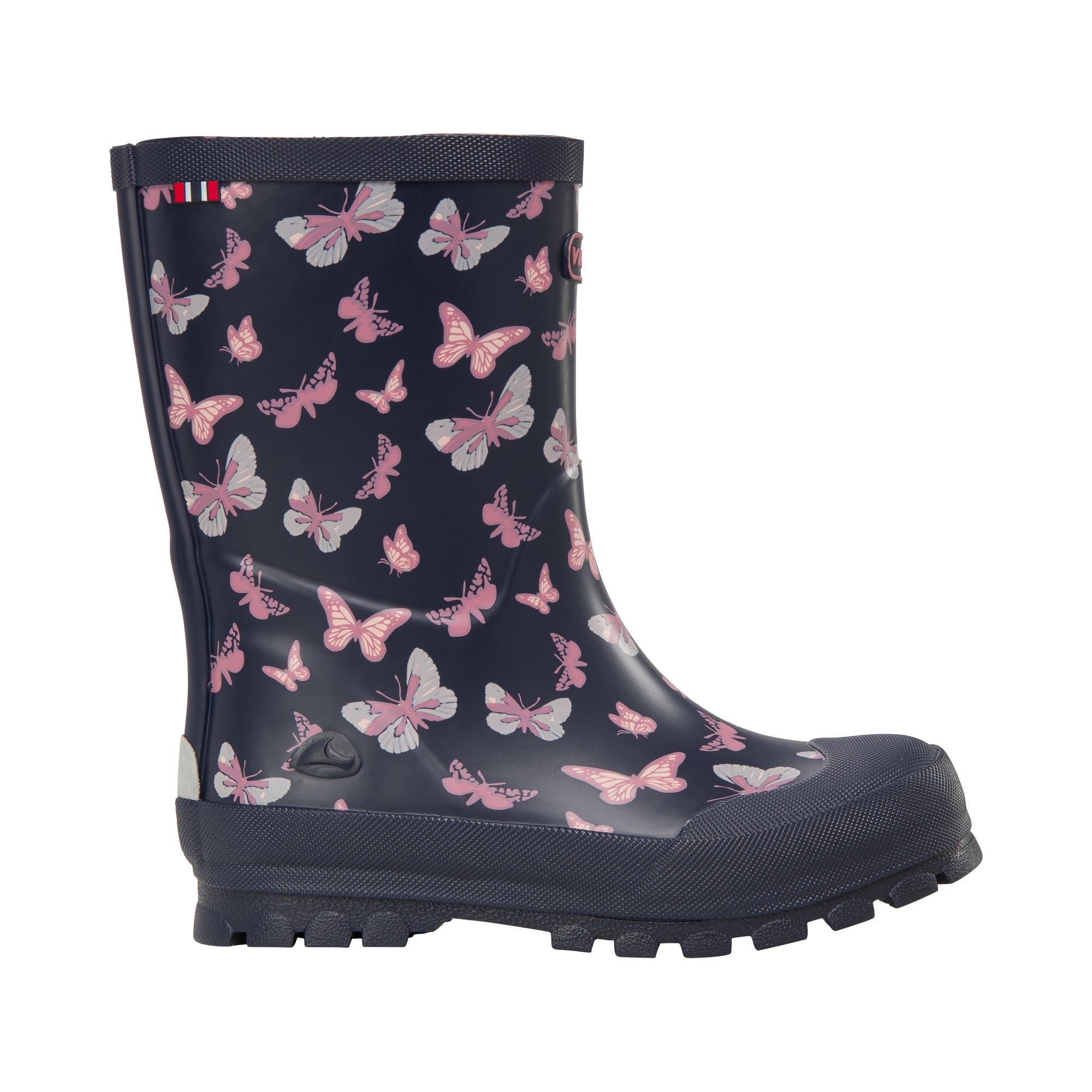 Viking Gummistøvle Jolly Print M Sommerfugle Navy Antiquerose