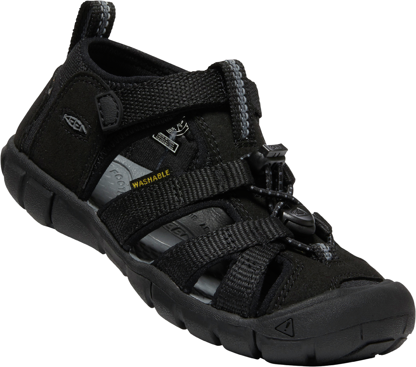 Hurtigtørrende Seacamp II Sandal i Sort fra Keen