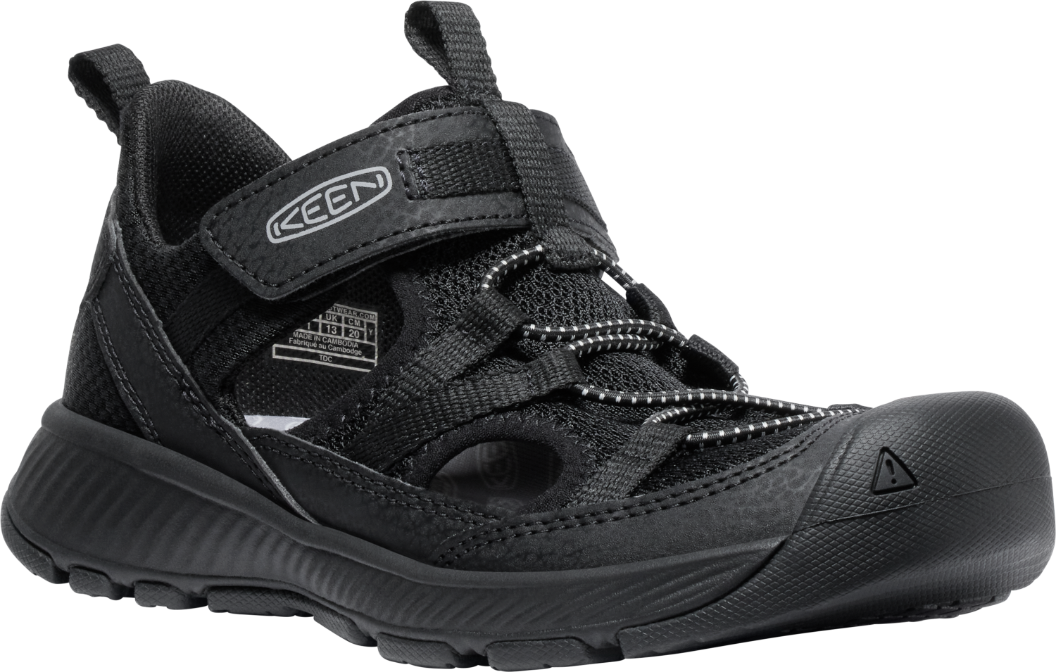 Keen Motozoa Børnesandal med Lukket Tå – Sort Tilbud!