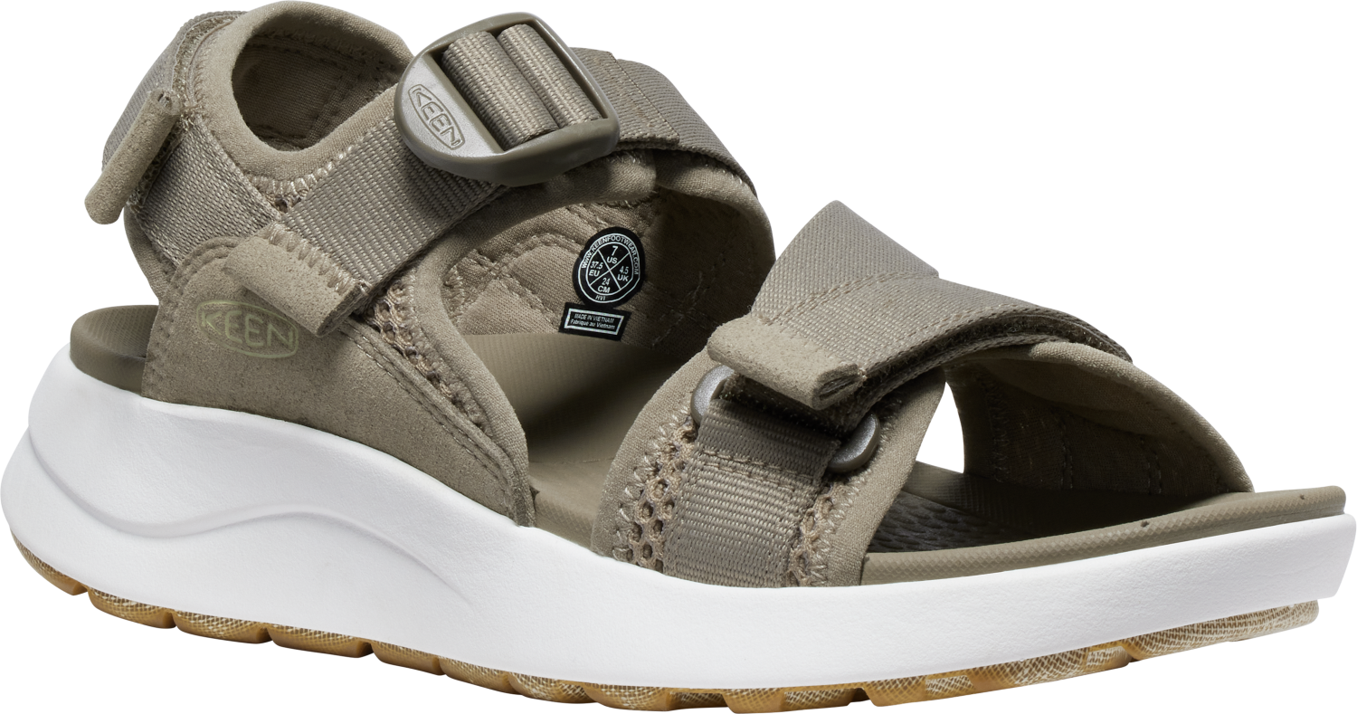 Keen Elle Sport Sandal med Backstrap - Khaki Tilbud!