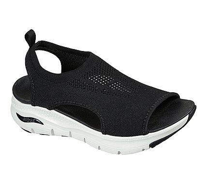 Skechers Dame Sandal Arch Fit City Catch - Sort tilbud