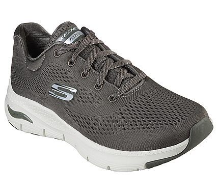 Skechers Dame Sko Arch Fit - Komfort i Olivengrøn