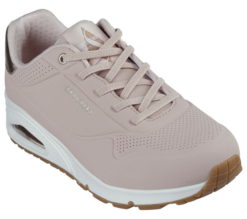 Skechers Uno Shimmer Away Sneakers til Dame - Blush Farve