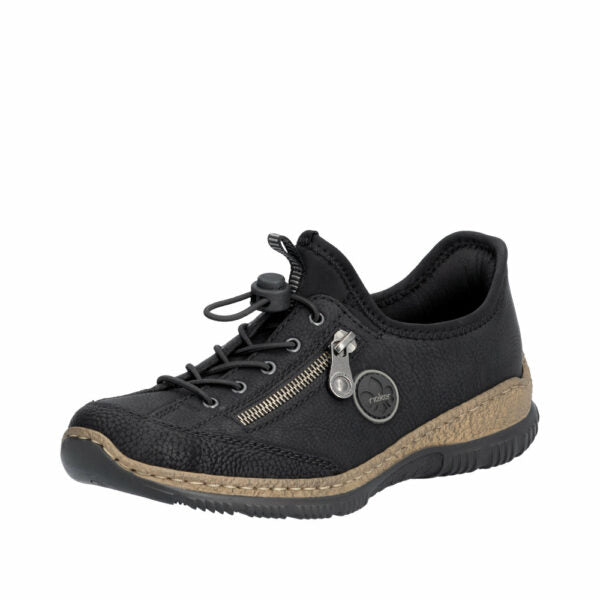 Rieker Sneakers 23 0624 i Sort - Komfortabel Damesko