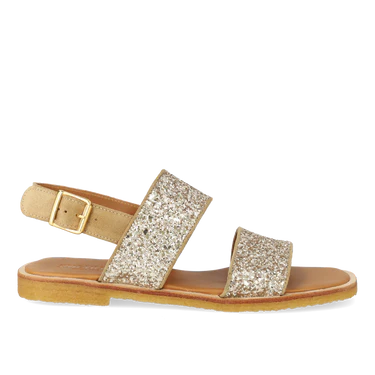 Glitrende Angulus Sandal i Champagne - Damefodtøj