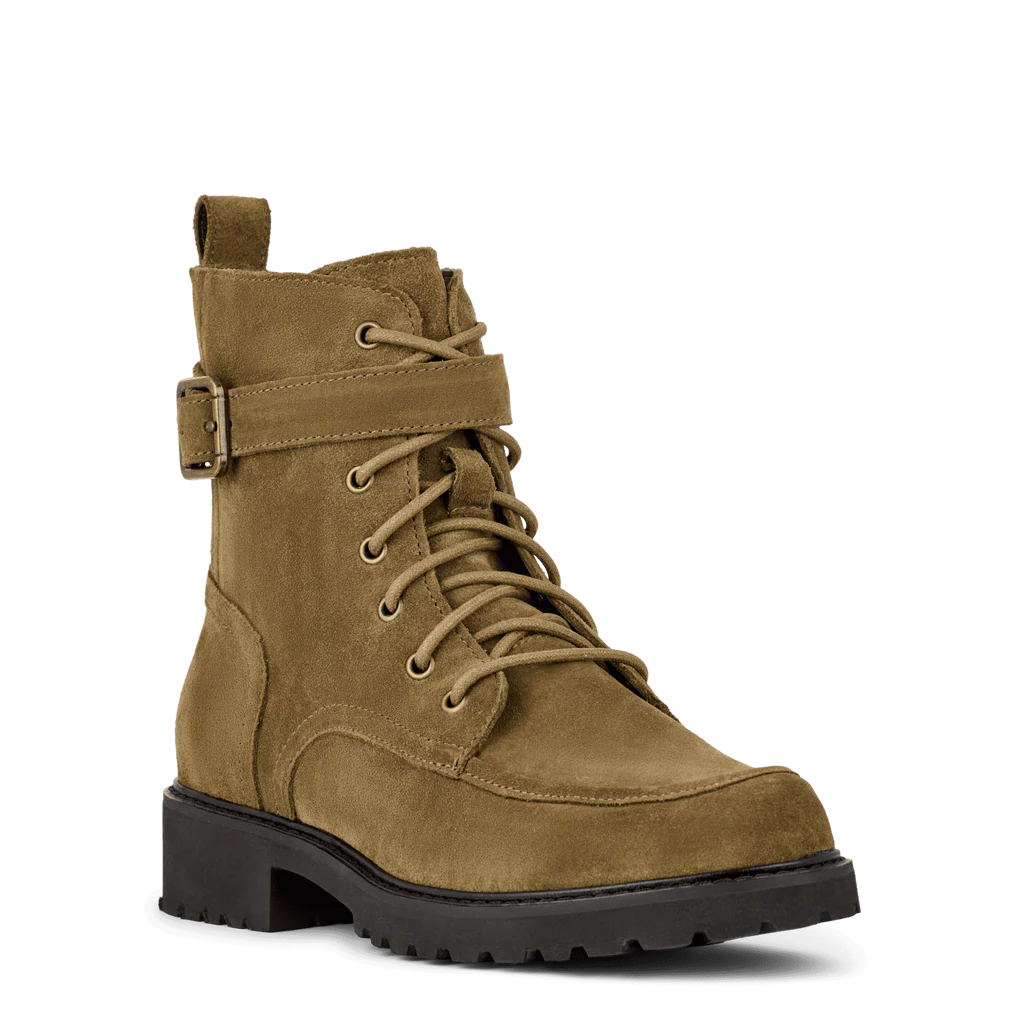 Berlin Snørestøvle i Oliven fra Green Comfort