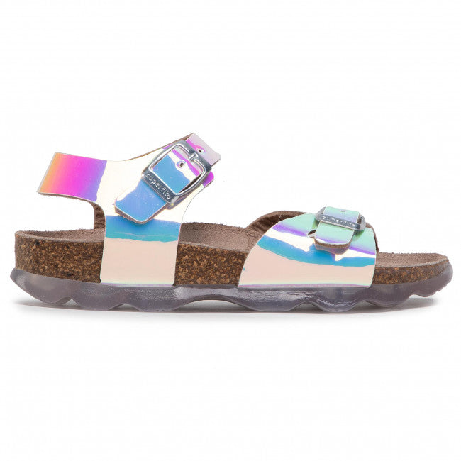 Superfit Holografisk Sølv Børnesandal – Fantastisk Tilbud!