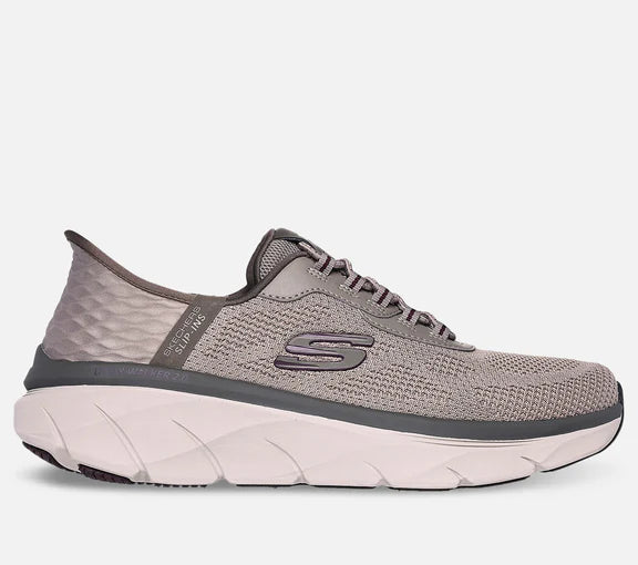 Skechers Slip-Ins D'lux Walker 2.0 - Grå Sneakers Tilbud