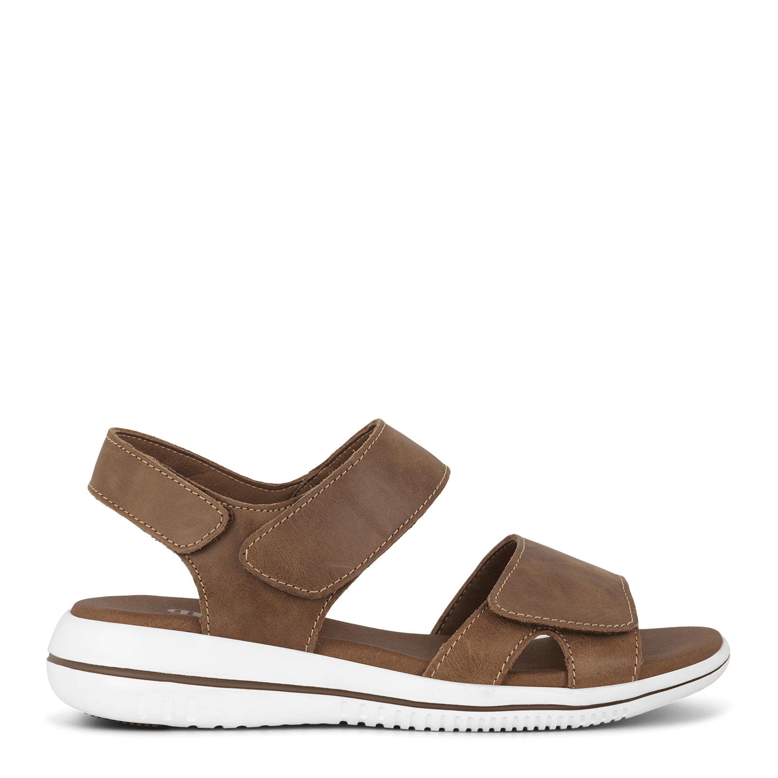 Cognacfarvet Green Comfort Leaf Sandal – Fantastisk Tilbud!