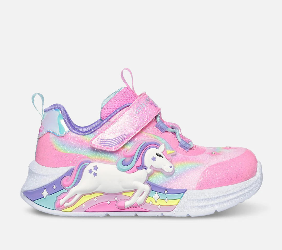 Skechers S Lights: Unicorn Chaser - Børnesko med Blink