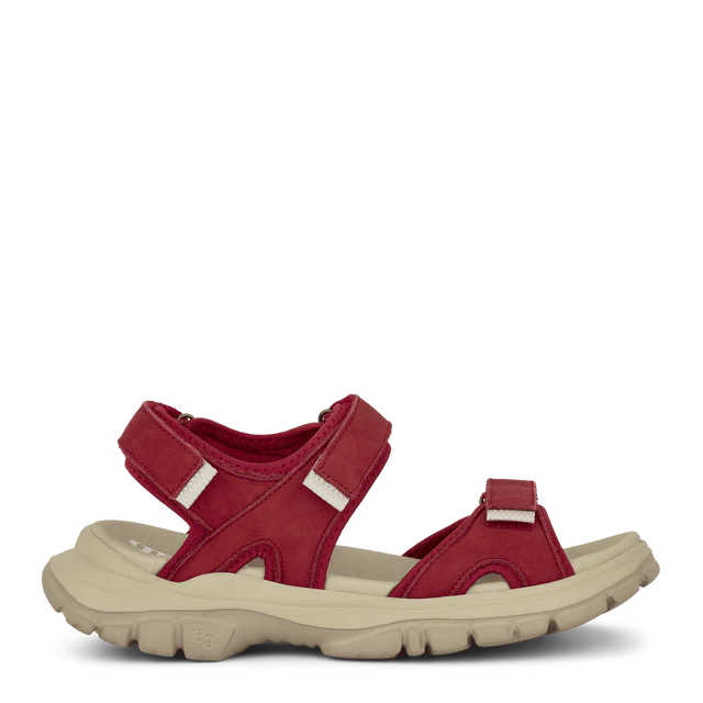 Green Comfort Kiruna Kaya Sandal - Rød til hverdag og vandring