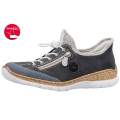 Rieker Sneakers 23 0605 i Blå – Fantastisk tilbud!