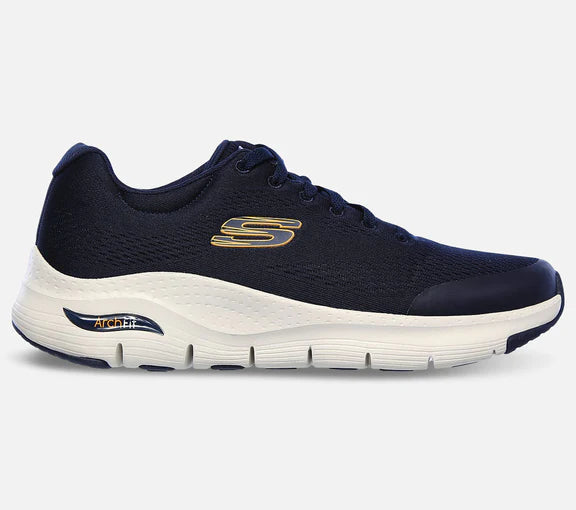 Skechers Arch Fit Wide Fit 76 0997 i Blå - Fantastisk tilbud!