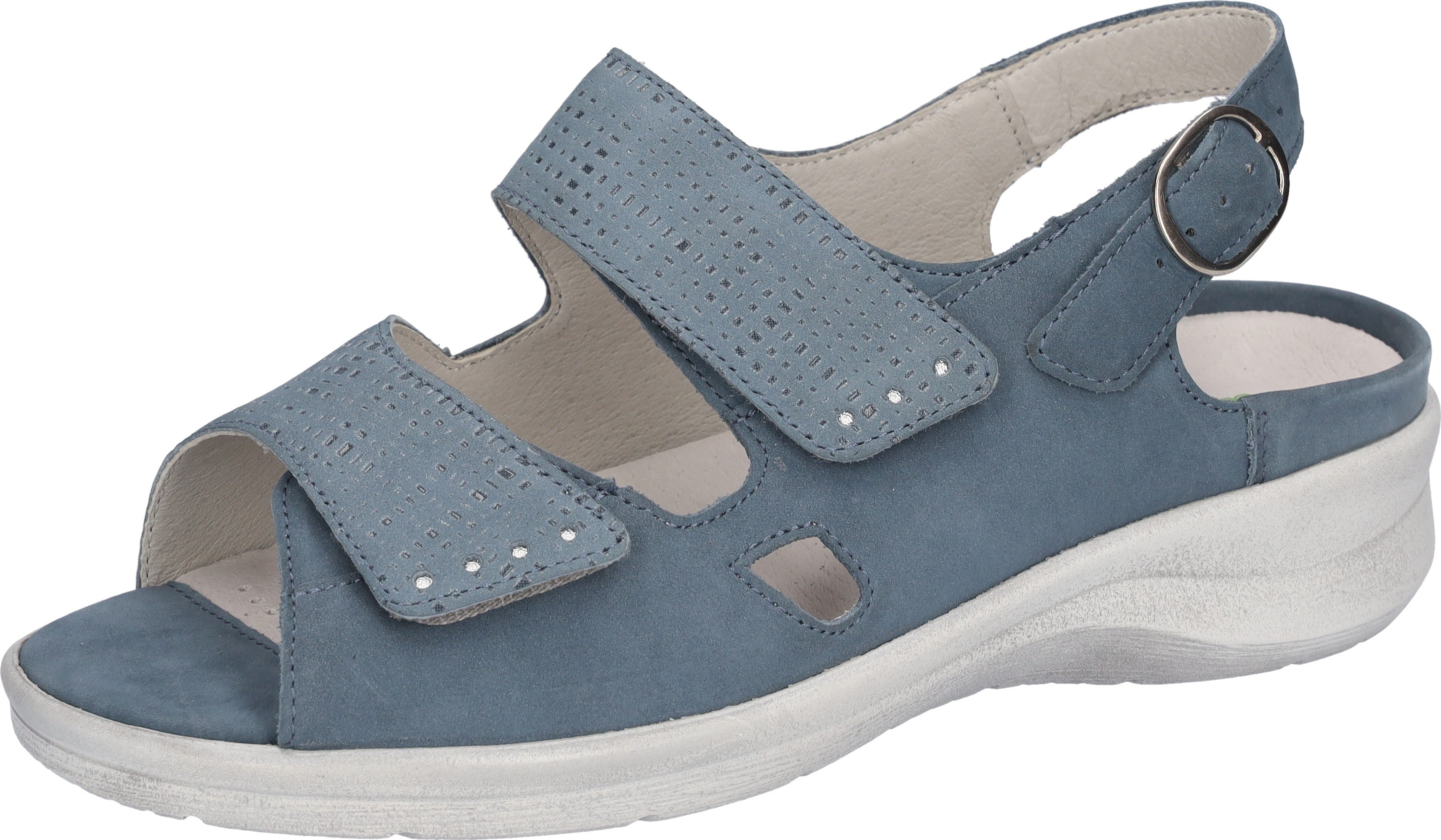 Waldläufer Blå Velcro Sandal - Fantastisk Tilbud!