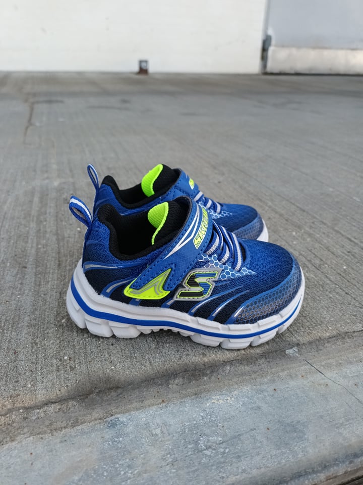 Skechers Pulsar Børnesneakers i Blå – Fantastisk Tilbud!