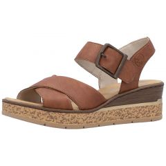 Rieker Damesandal 42 0742 i Brun – Fantastisk Tilbud!