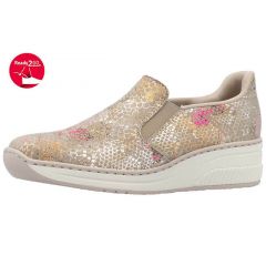 Rieker Damesko 23 0599 Guld Multi – Fantastisk Tilbud!
