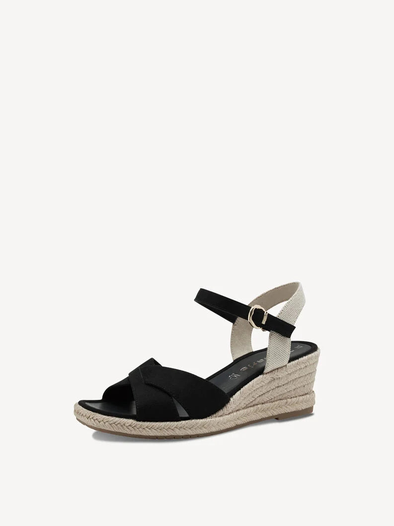 Tamaris Kilehælsandal i Sort - Uovertruffen Tilbud!
