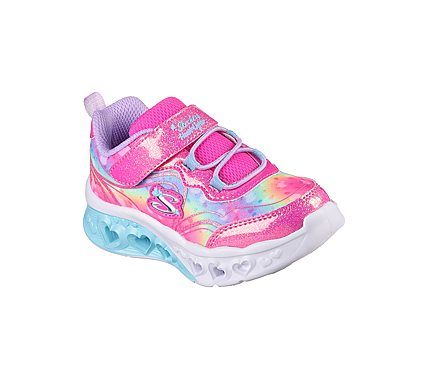 Blinkesko med Hjerter til Piger – Pink Skechers Flutter Lights