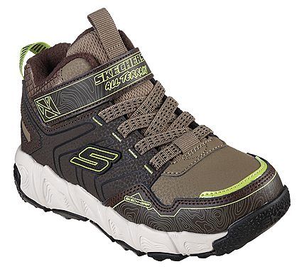 Skechers Dreng Velocitrek Vandtæt Støvle - Brun og Grå