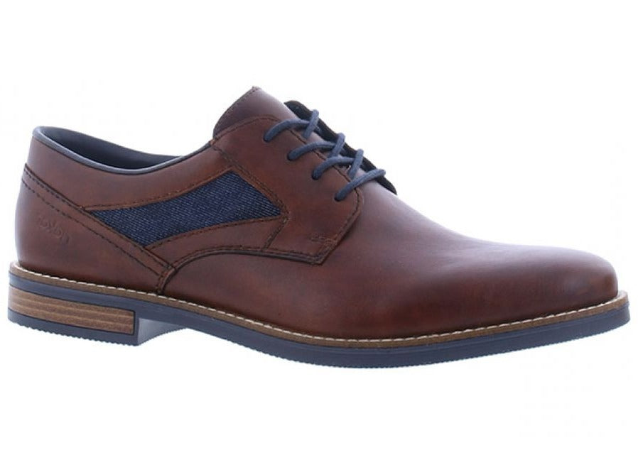 Elegant brune herresko fra Rieker - model 12 0186 på tilbud!
