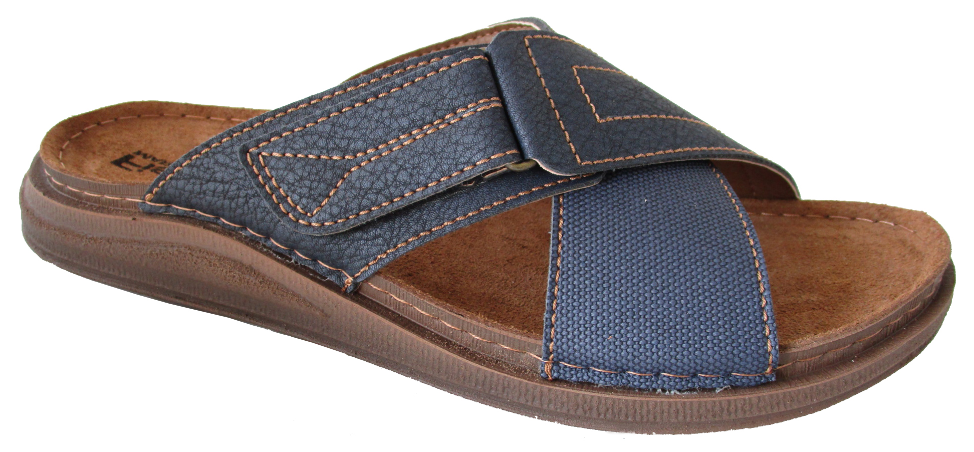 Fischer Herresandal i Blå med Velcro – Uovertruffen Tilbud!