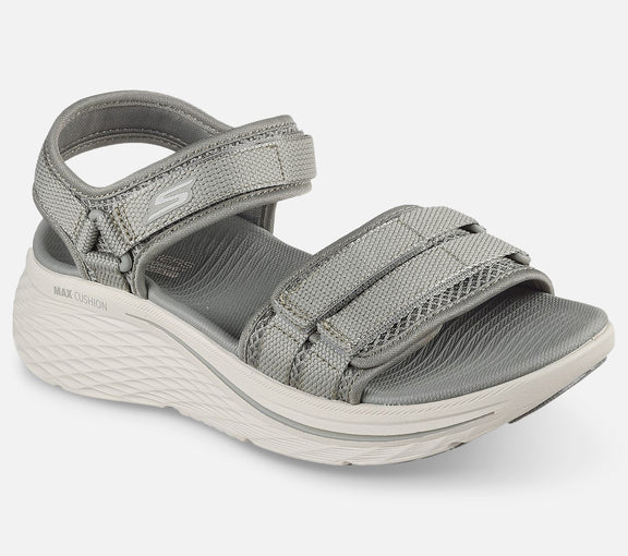 Skechers Max Cushioning Elite Sandal i Oliven - Komfortabel Støtte