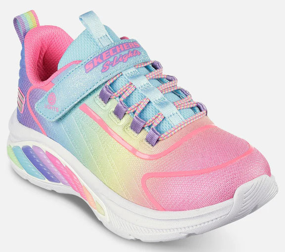 Skechers Børnesko med Lys – Regnbue Design 303721L