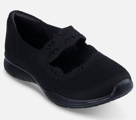 Skechers Seager Ballerina i Sort - Fantastisk tilbud!