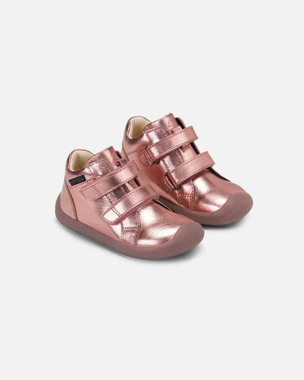Bundgaard Walk Velcro Børnesko – Rose Gold til små fødder