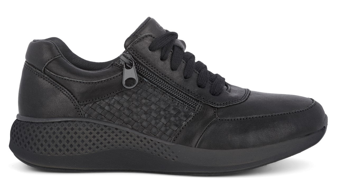 Dolphin Sneakers med Lynlås – Elegant Komfort i Sort