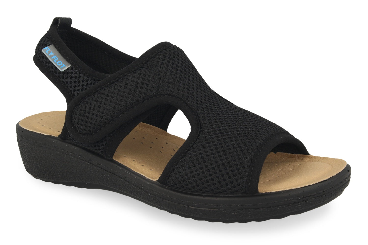 Fly Flot Sandal med Kilehæl – Komfort til Varme Dage