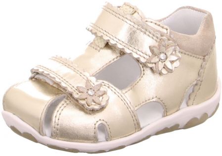 Komfortabel Guld Sandal med Velcro til Børn fra Superfit