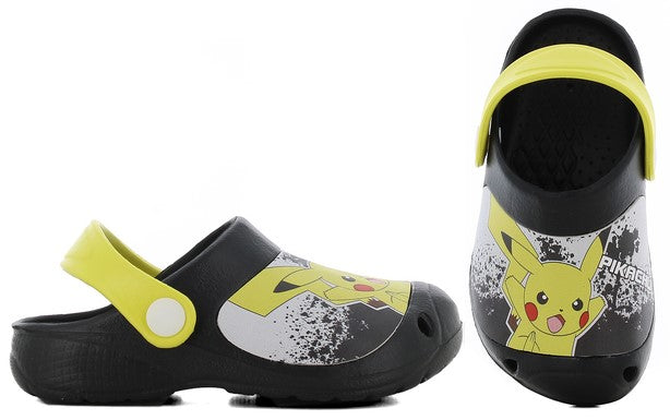 Pokémon Pikachu Klipklapper til Børn - Sort/Gul Design