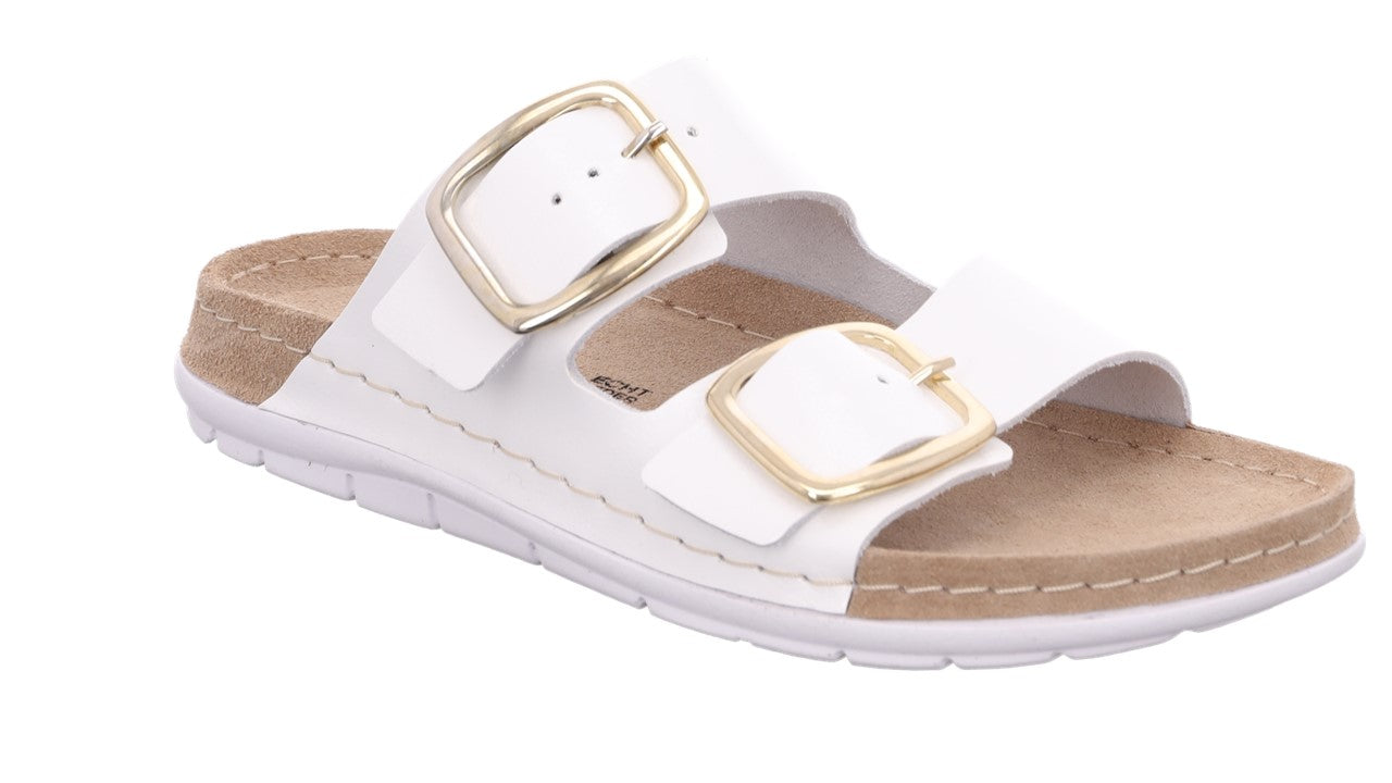 Rohde Slippers med Gelesål - Hvid Komfort til Damer