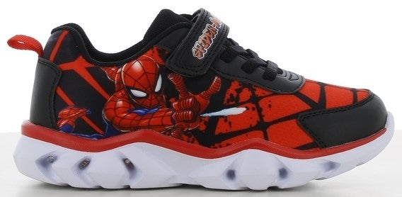 Spiderman Blinkesko i Sort og Rød - Fantastisk Tilbud!