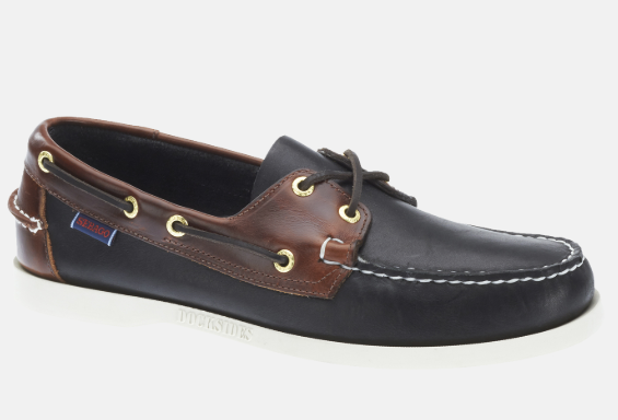 Sebago Docksides Sailor Sko - Sort Brun til Stilfulde Anledninger