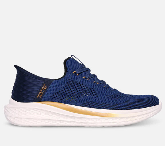Skechers Slip-Ons Slade Ouinto i Blå – Fantastisk Tilbud!