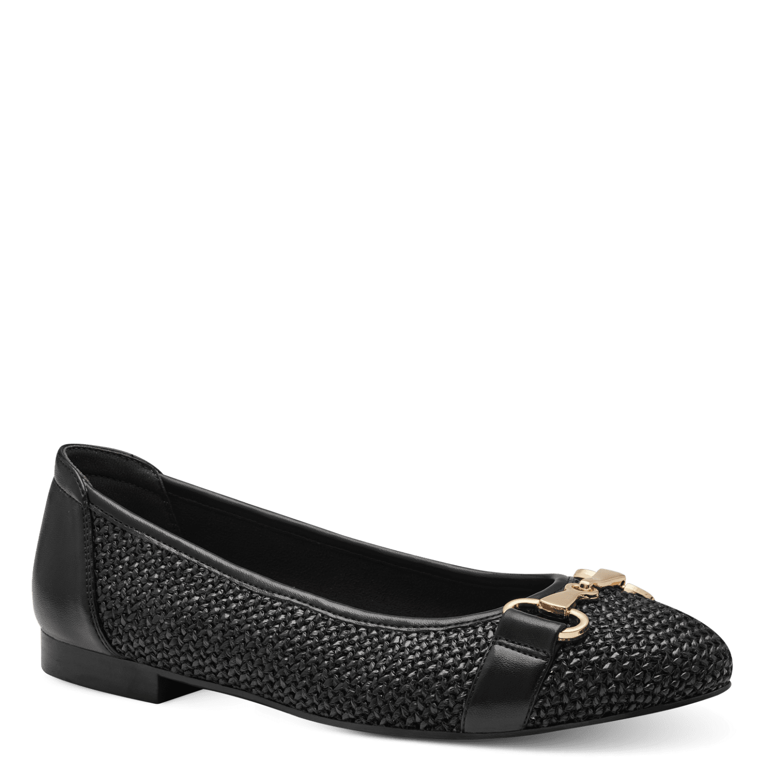 Flettede Ballerinaer med Guldspænde fra Tamaris - Must-Have!