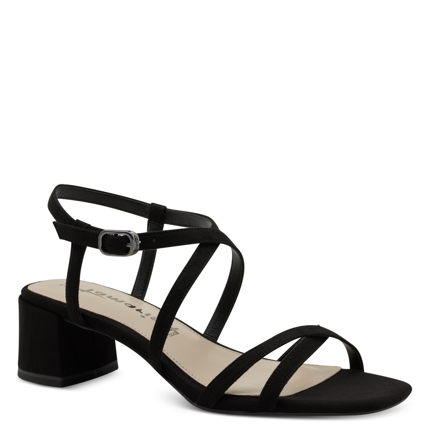 Elegant Sandal med Lille Hæl – Tamaris i Sort