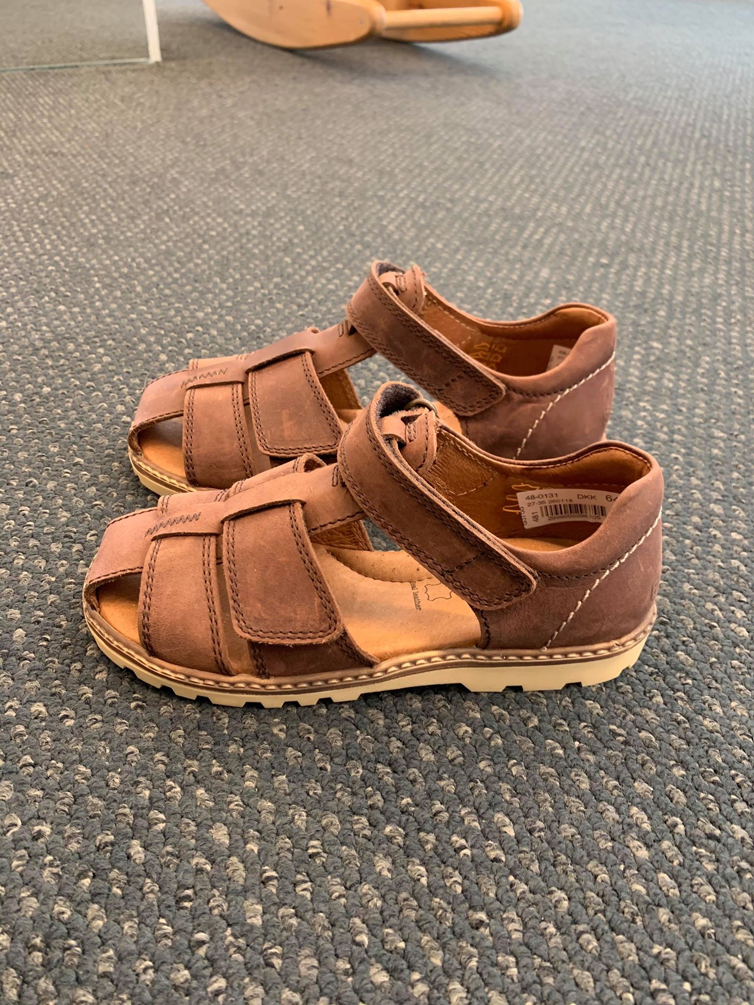 Brun Sandal Tritu med Lukket Snude fra Bundgaard