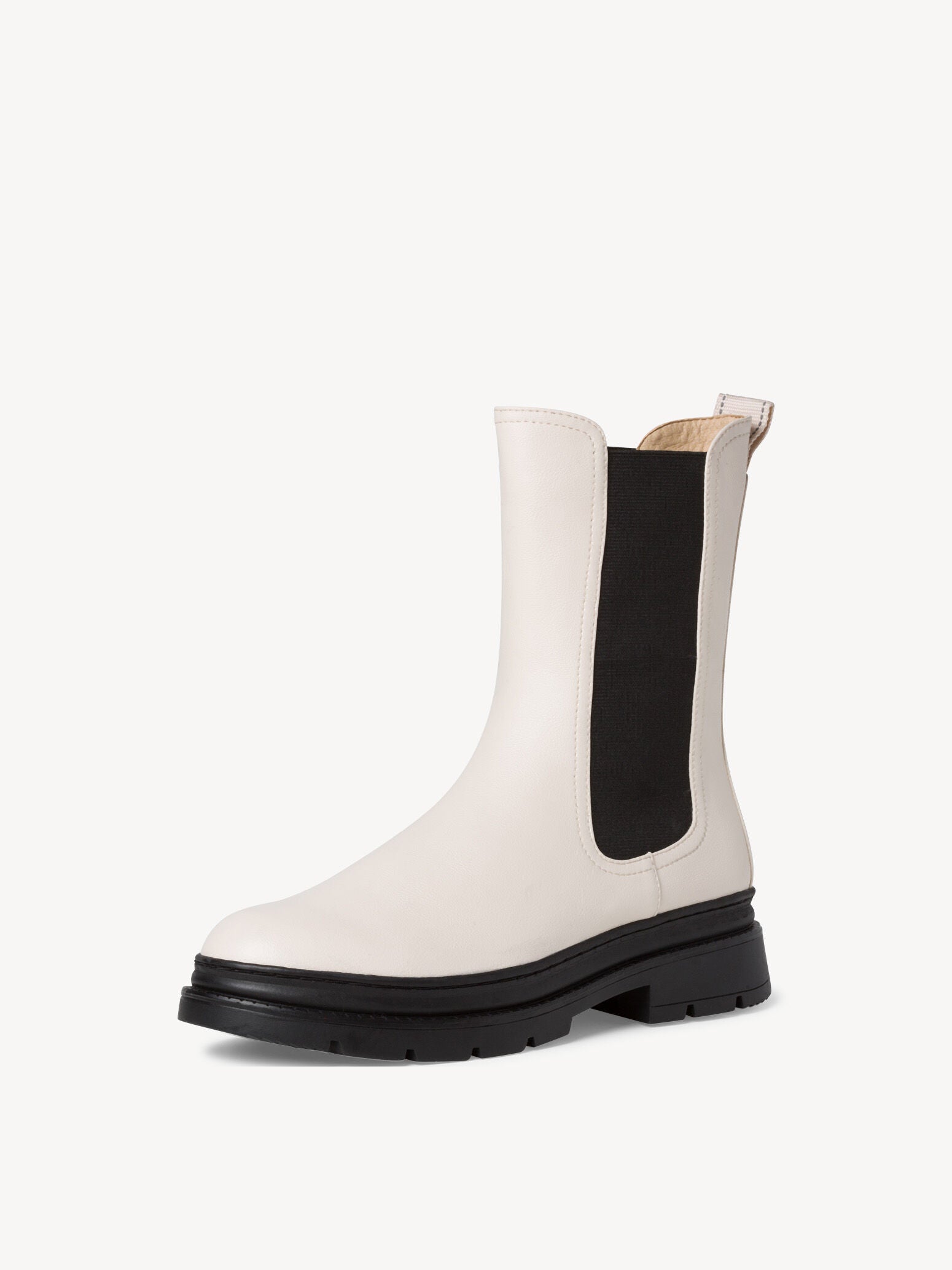 Tamaris Hvide Chelsea Boots – Elegant Komfort til Hverdagen