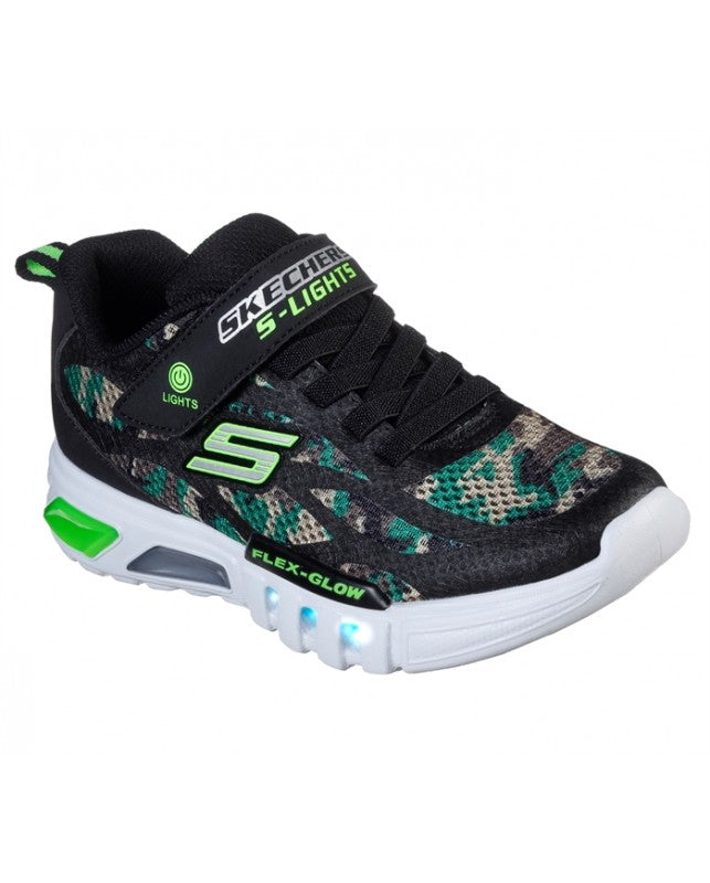 Skechers Børnesko med Blink – Flex Glow Camo til Drenge
